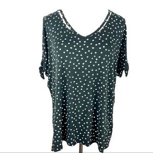 Rockmans polka dotted top